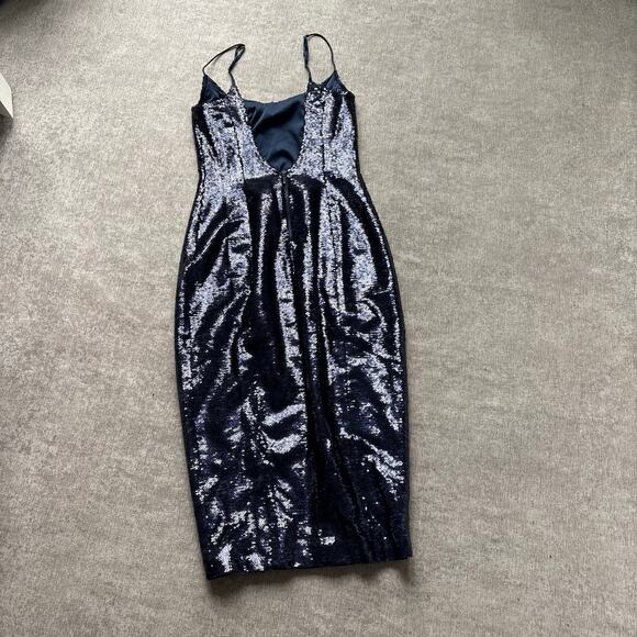 NWT Misha Blue Sequin Dress - Picture 3 of 4